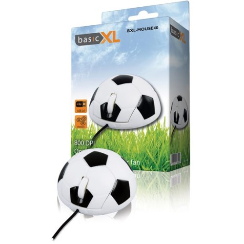 BASIC XL Miš optički, 800dpi, USB, oblik lopte - BXL-MOUSE 40