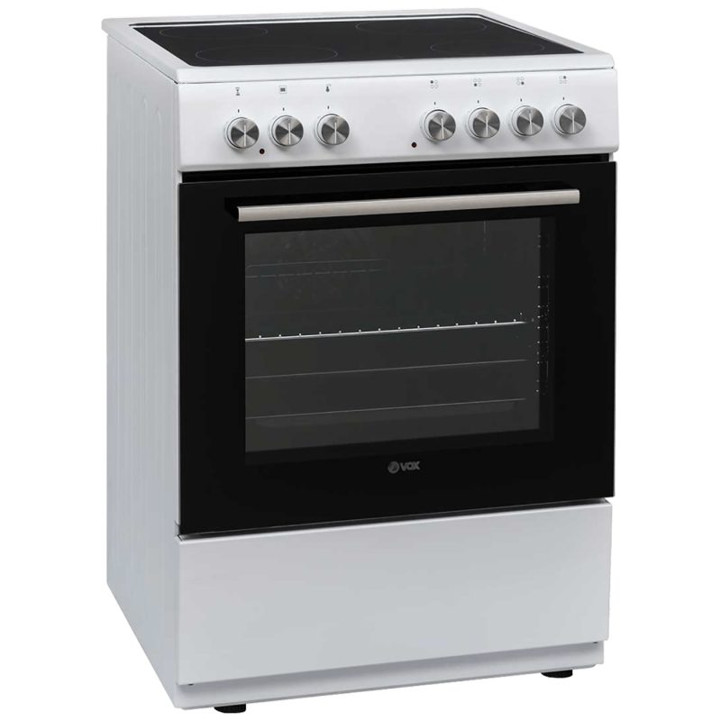 VOX Štednjak 4 staklokeramičke ringle, pećnica 69 lit., 60cm - CHT 6000 W