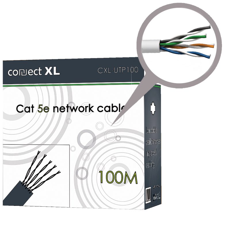 Connect XL Mrežni UTP CAT5E kabl na pak 100 met - CXL-UTP100