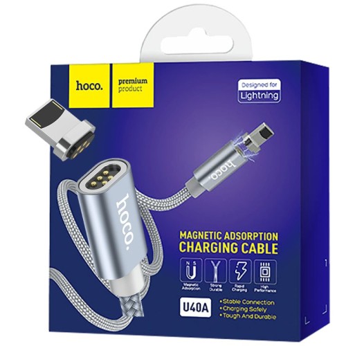 hoco. USB kabl za iPhone, metal magnetic, Lightning, 2.0 A - U40A Magnetic Lightning
