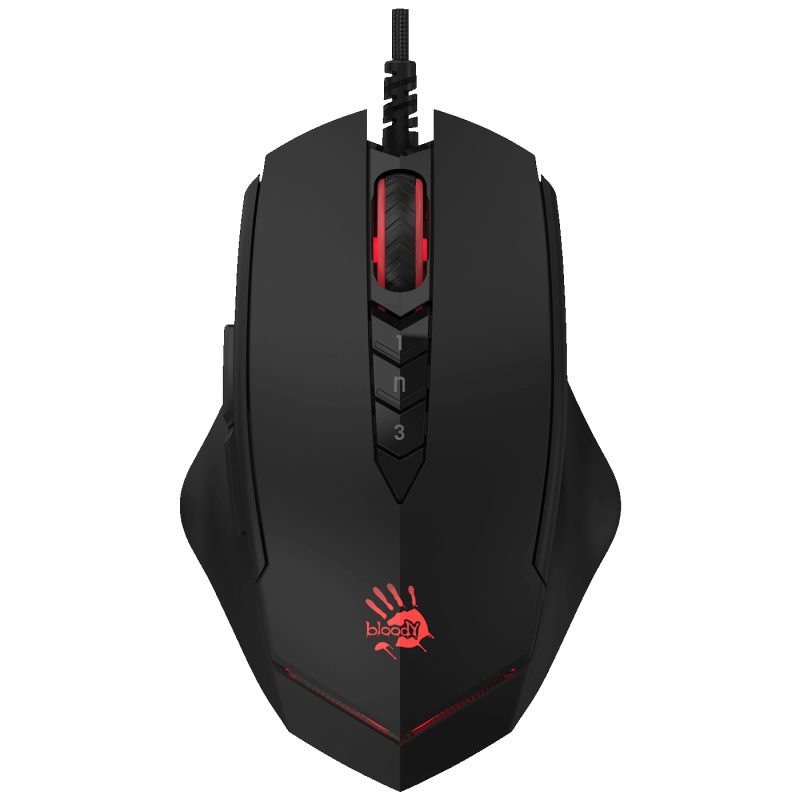Bloody Miš optički, gaming, 3200 dpi, USB - A4-V8M Multi-Core Gun3
