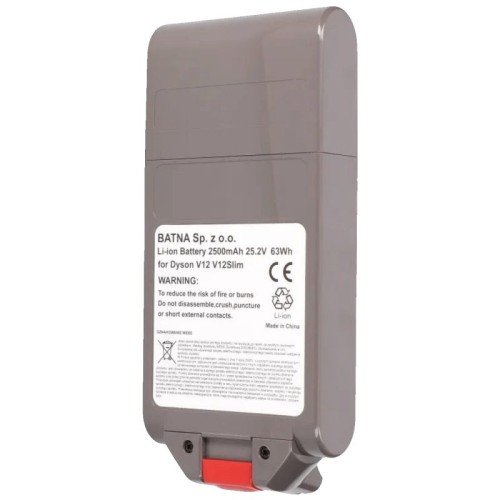Extralink Baterija za Dyson V12 usisavač, 25.2V 2500mAh - DYSON Battery, V12 25.2V 2500mAh