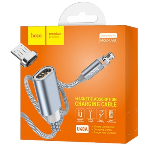 hoco. USB kabl za smartphone, metal magnetic, micro USB, 2.0 A - U40A Magnetic microUSB