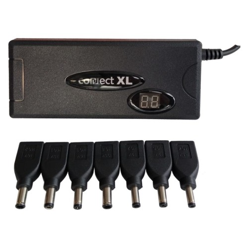 Connect XL Adapter za laptop,univerzalni, 90W, 2u1 AC+Auto, LCD display - CXL-PN90C